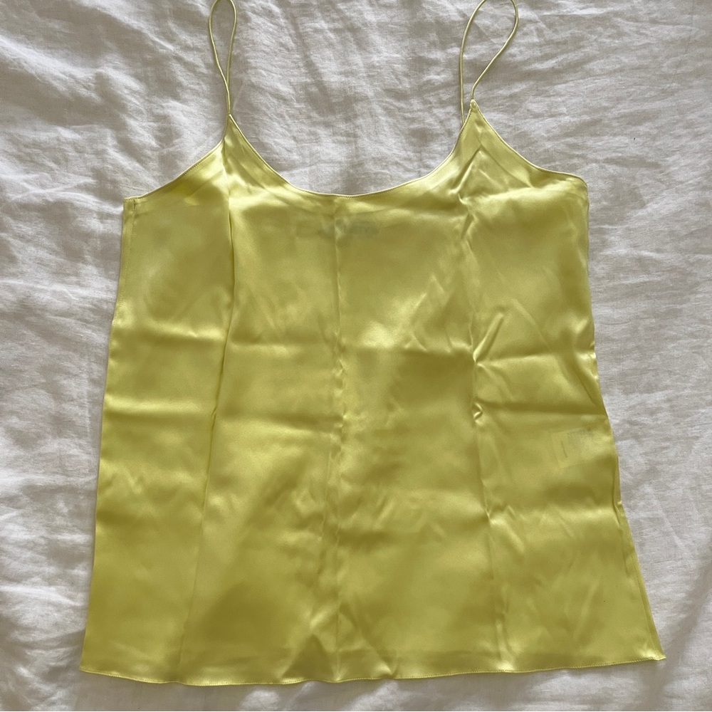 Serenity yellow silk top S